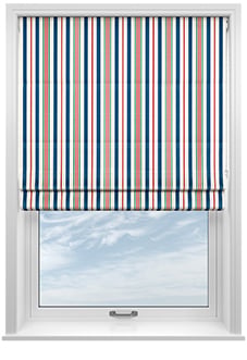 The British Stripe Co. George, Liverpool No.1 - Twist&Fit Roman Blind